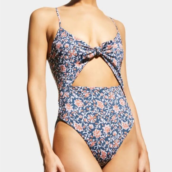 Veronica Beard Other - NWT Veronica Beard Aniston Cutout Swimsuit -- moonlit ocean